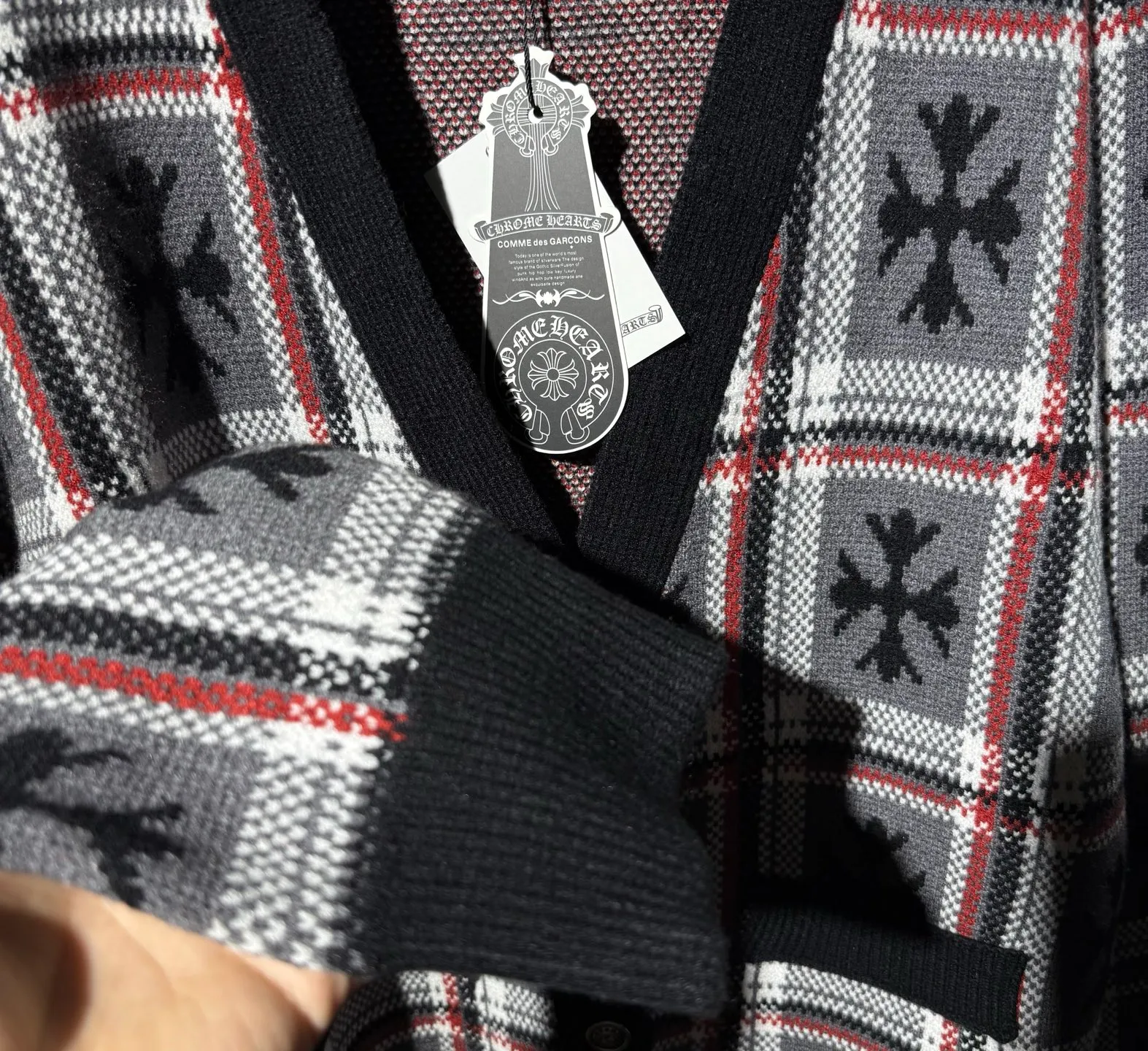 P340 Chrome Hearts new jacquard sweater cardigan Size: S M L
